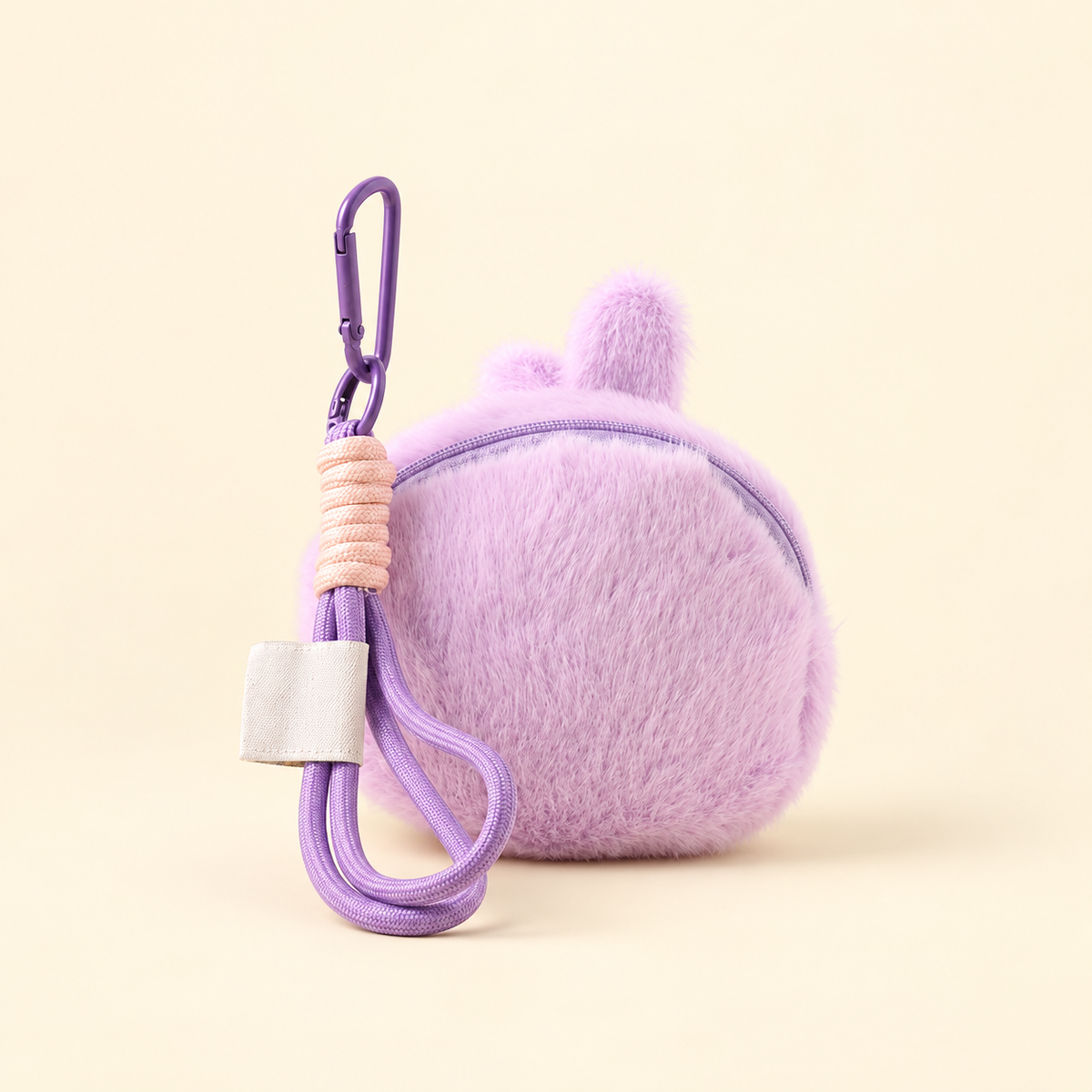 Lavender onion coin purse back view
