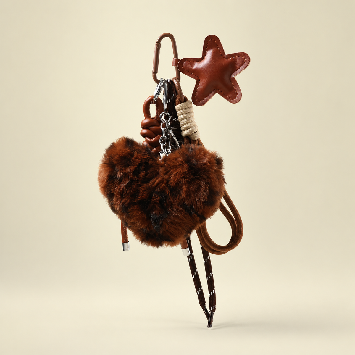 dark coffee bag charm