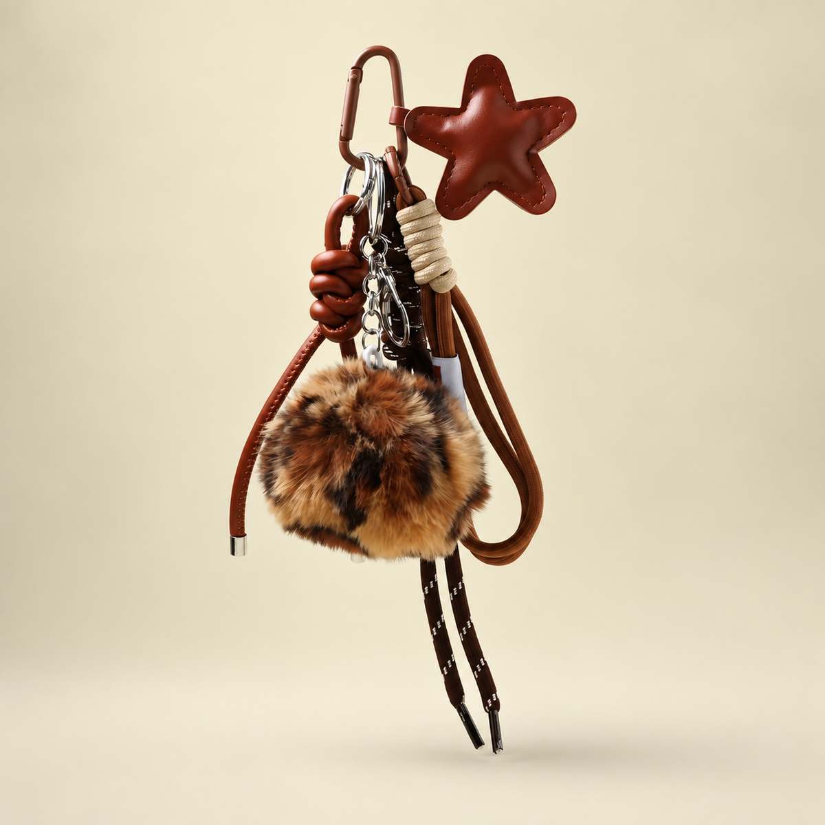 pompom bag charm
