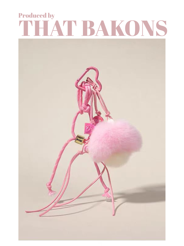 Fuzzy Mushroom Plush Charm