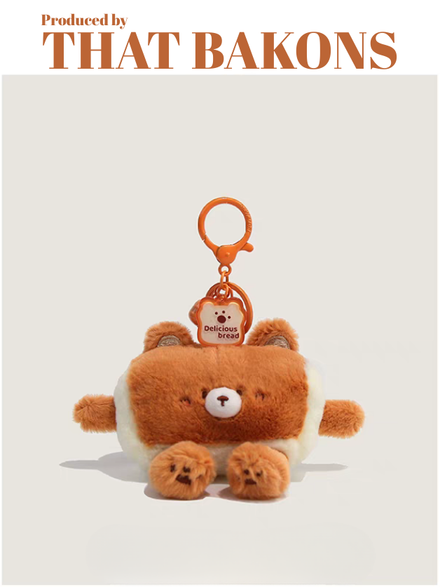 Bear Bread Plush Charm Series