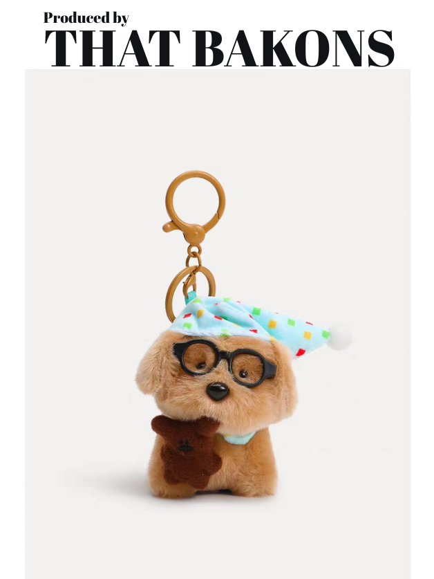 Excentrieke Pup Sleutelhanger