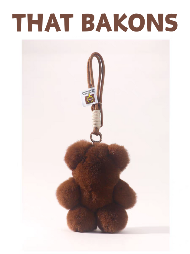 Pluche Minimalistische Bruine Beer Hanger