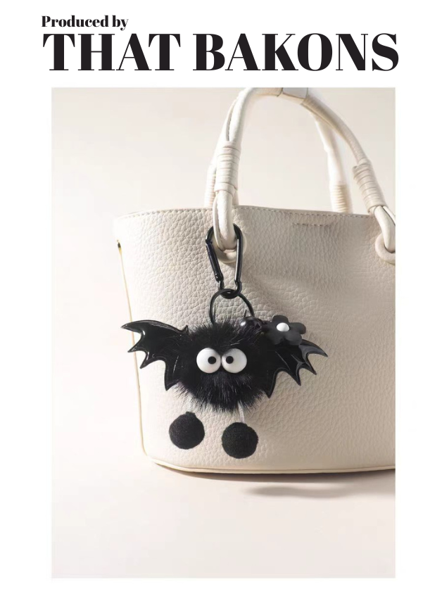 Bat Soot Plush Charm