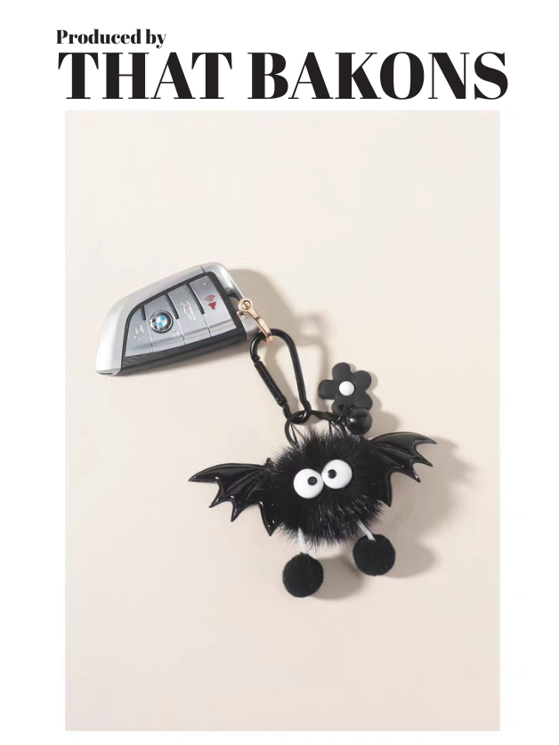 Bat Soot Plush Charm