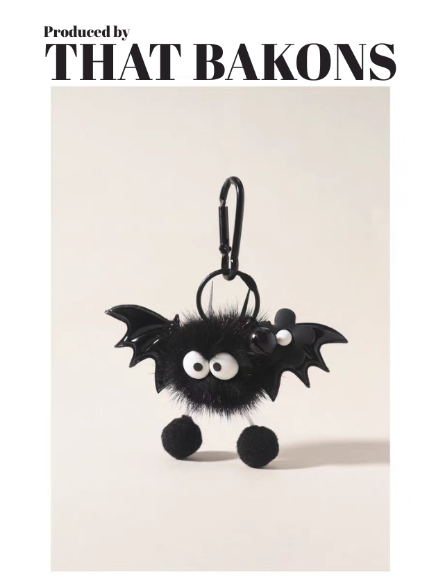 Bat Soot Plush Charm