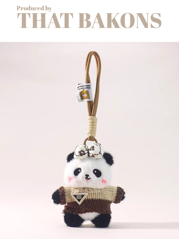 Cozy Panda Charm Keychain