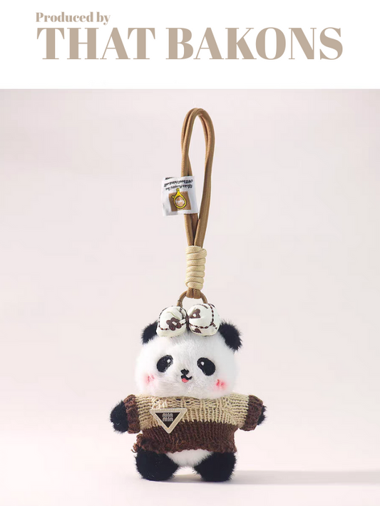 Cozy Panda Charm Keychain