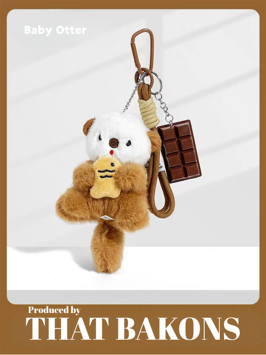 Baby Otter Plush Keychain