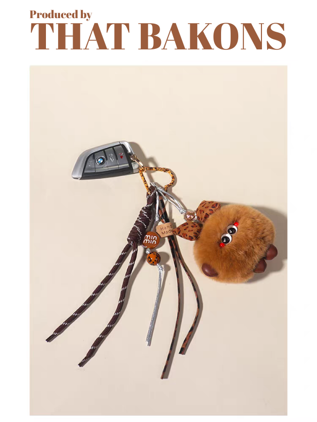 Strik Knot Pluche Sleutelhanger