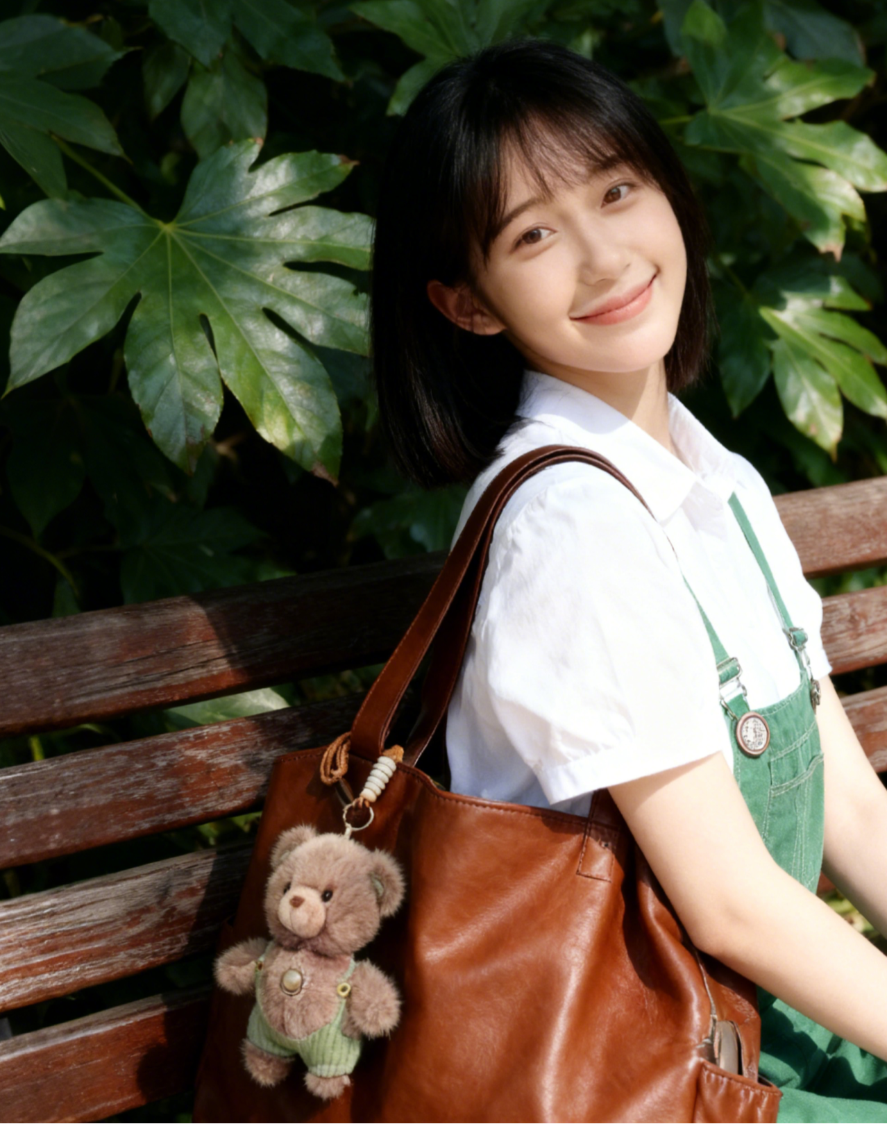 Charming Teddy Plush Keychain