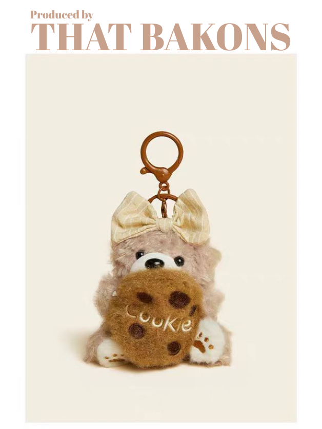 Baking Bear Plush Keychain