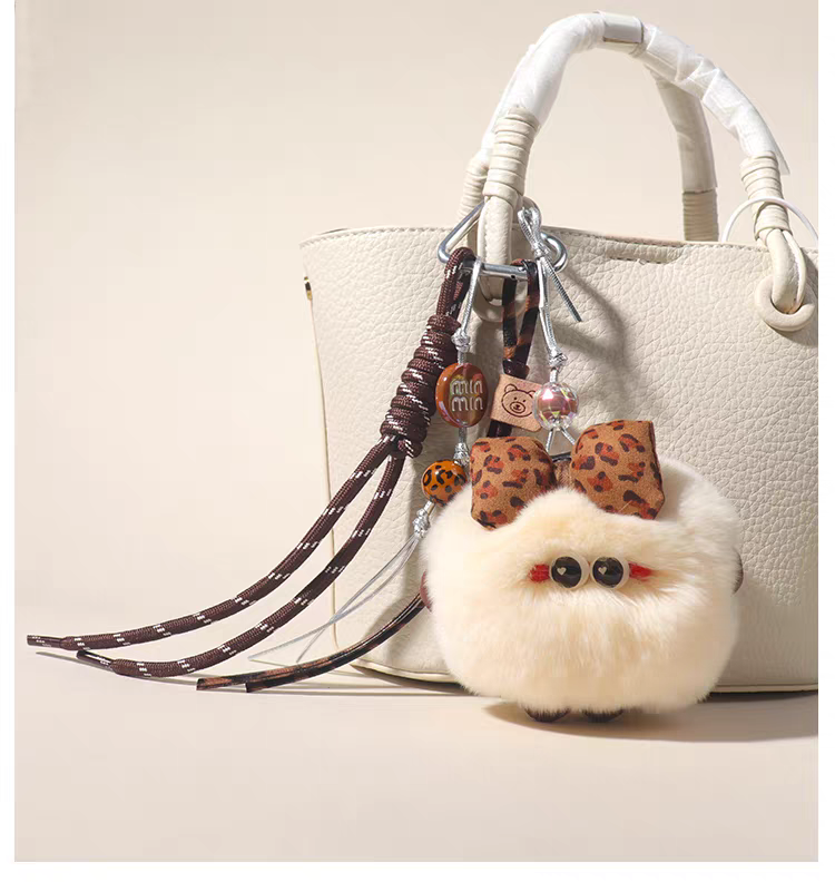 Strik Knot Pluche Sleutelhanger