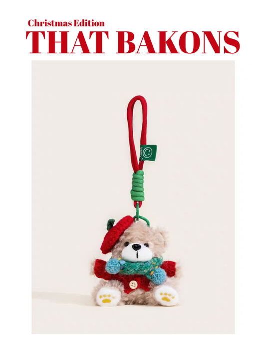 Christmas Beret Bear Charm