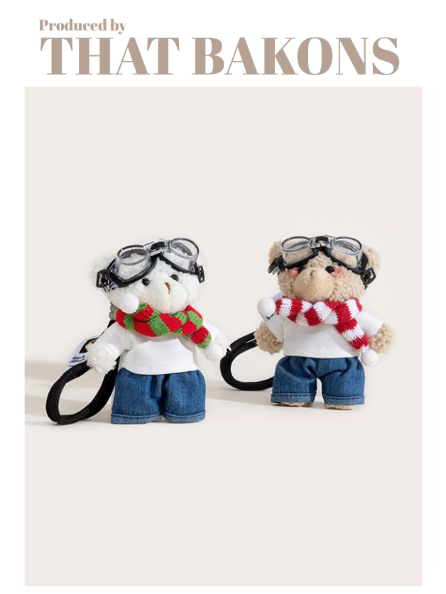 Aviator Bear Plush Charm