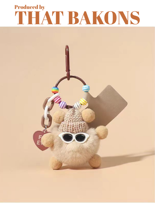 Fluffy Cool Buddy Keychain