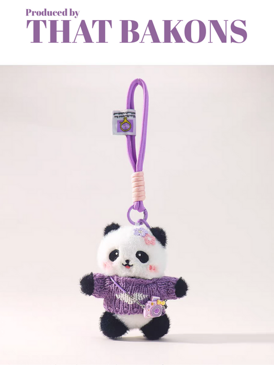 Cozy Panda Charm Keychain