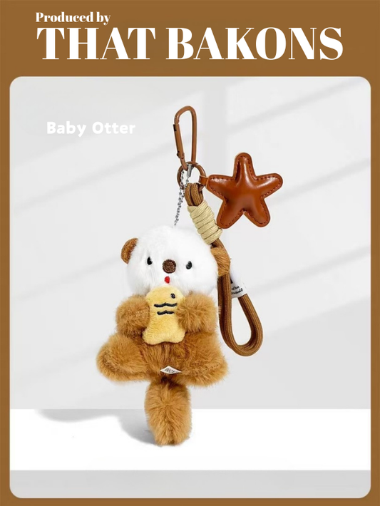 Baby Otter Plush Keychain