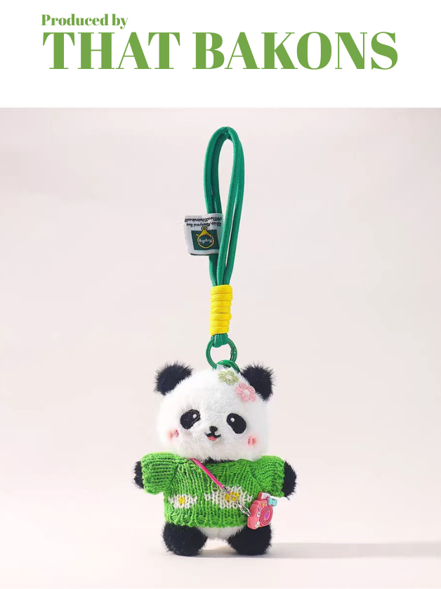 Cozy Panda Charm Keychain