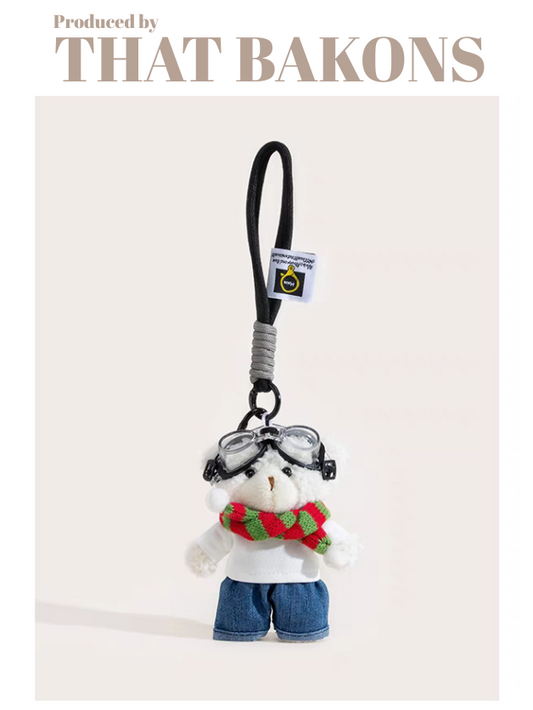 Aviator Bear Plush Charm