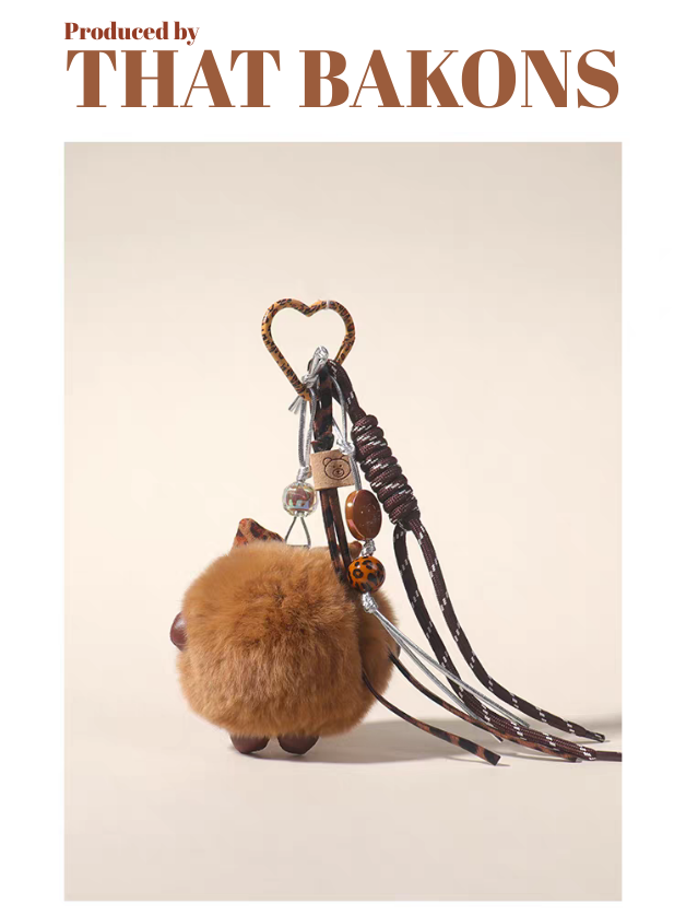 Strik Knot Pluche Sleutelhanger