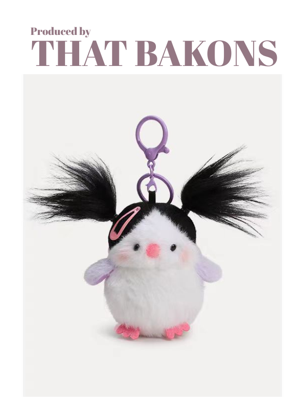 Messy Hair Penguin Charm
