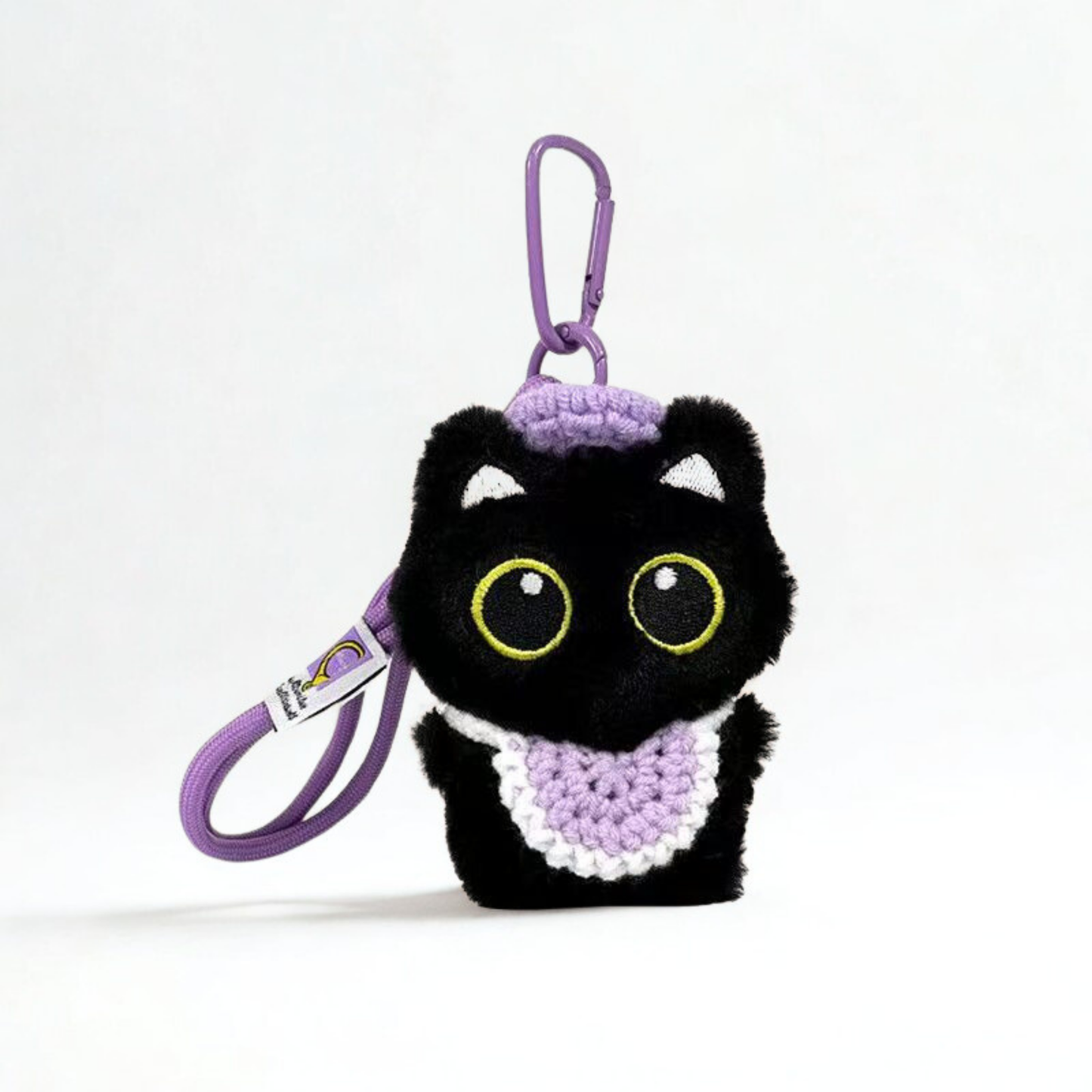 Black Cat Plush Keychain