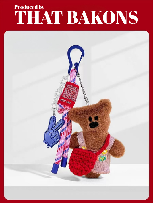Teddy Bear Plush Keychain