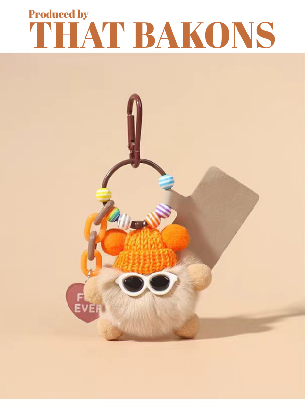 Fluffy Cool Buddy Keychain