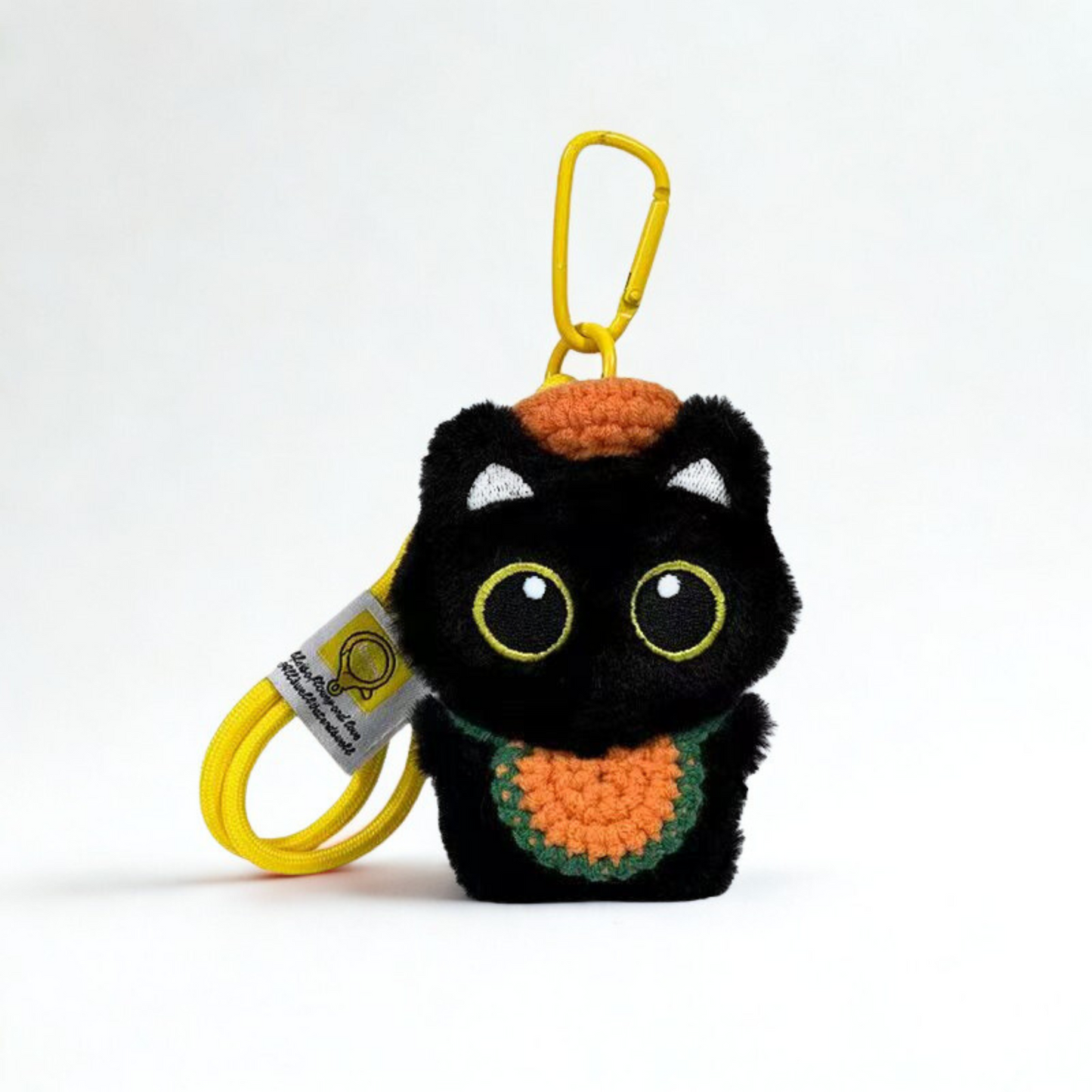 Black Cat Plush Keychain