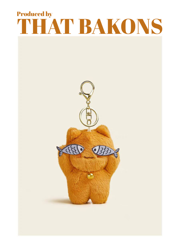 Bell Kat Visoog Pluche Hangertje