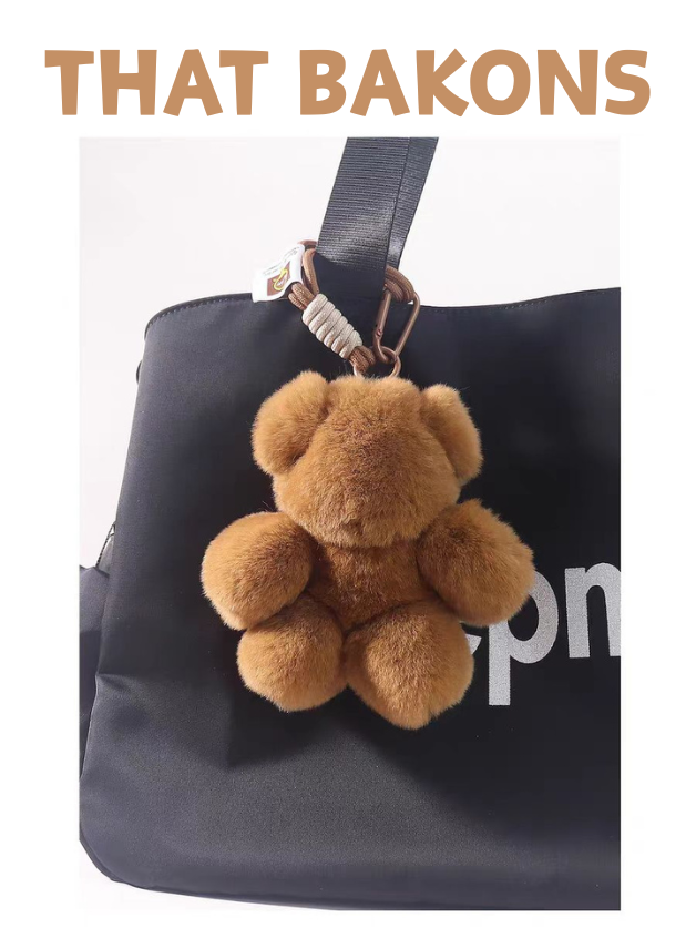 Pluche Minimalistische Bruine Beer Hanger