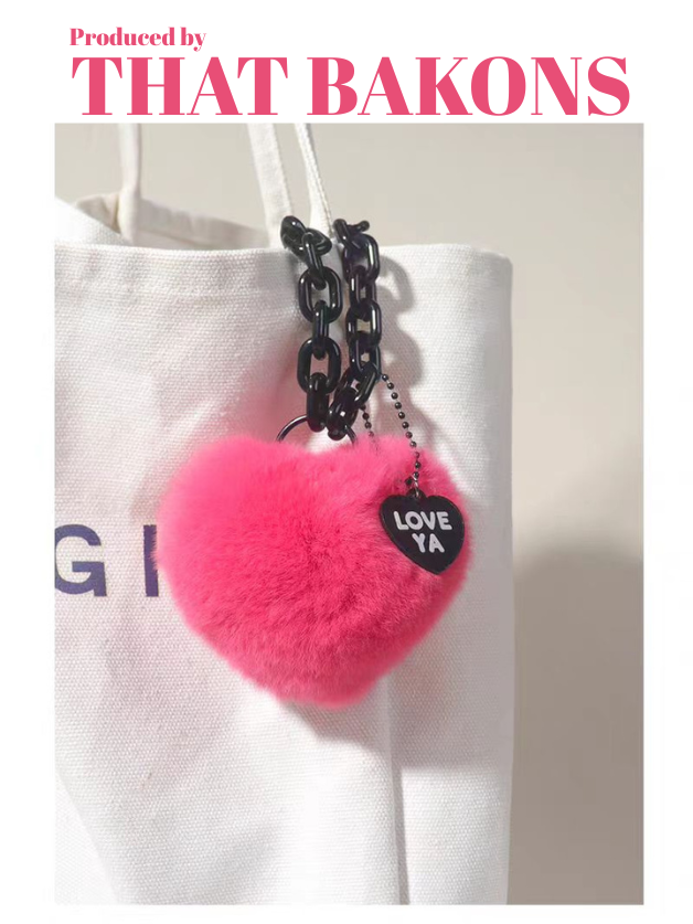 Love You Heart Plush Charm