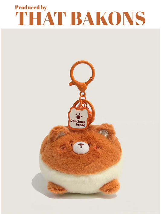 Bear Bread Plush Charm Series