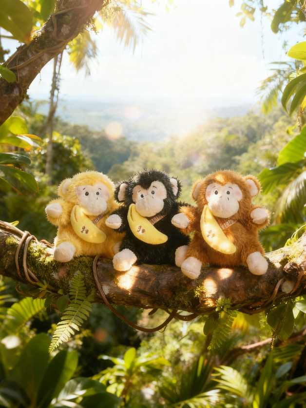 Banaan Aap Pluche Hangertje