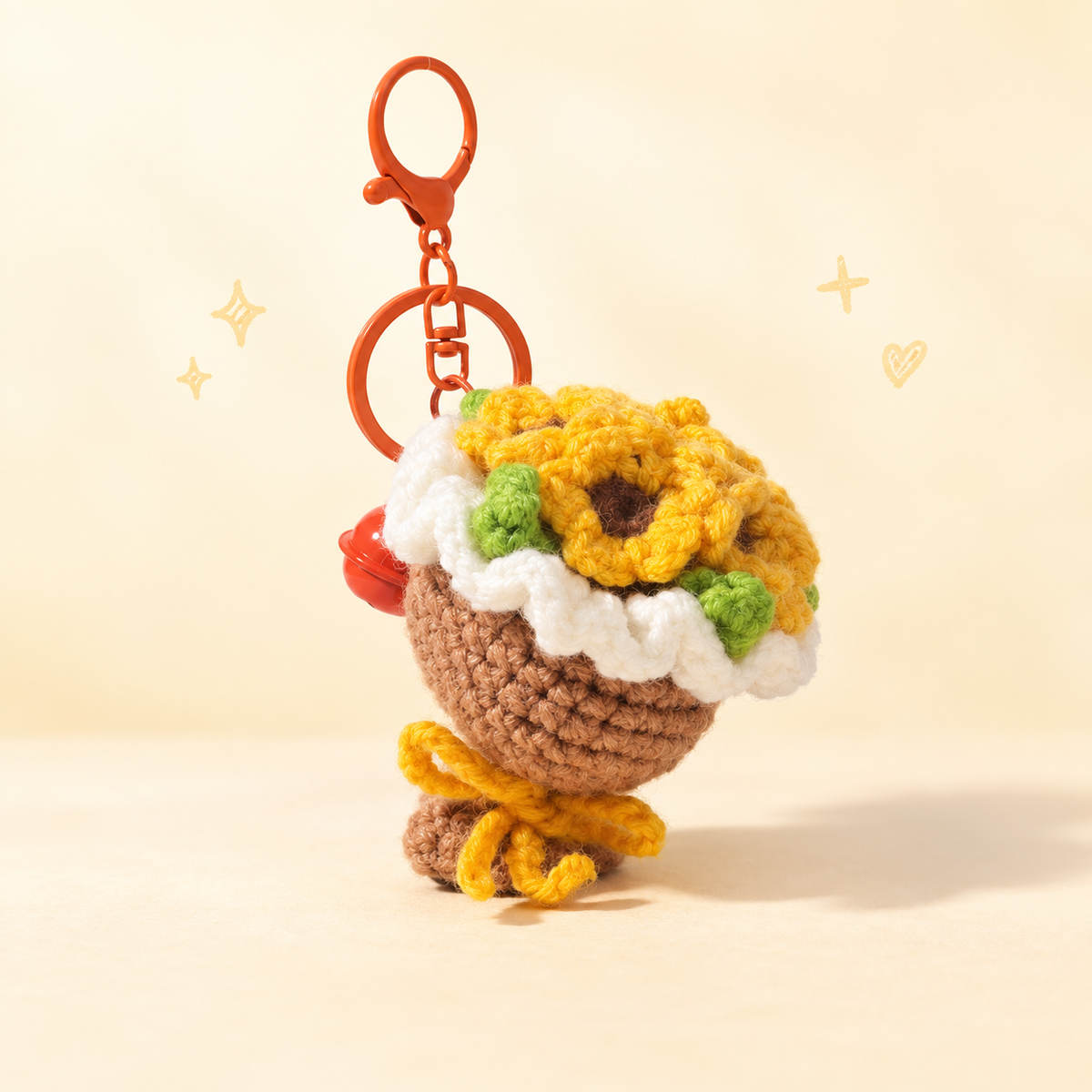 Bouquet Plush Charm on a softly lit cream and pastel background.