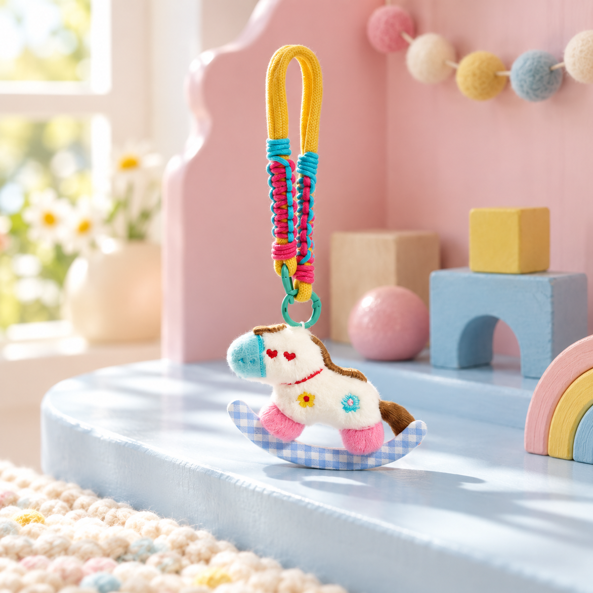 Storybook Pony Charm in a styled storybook scene