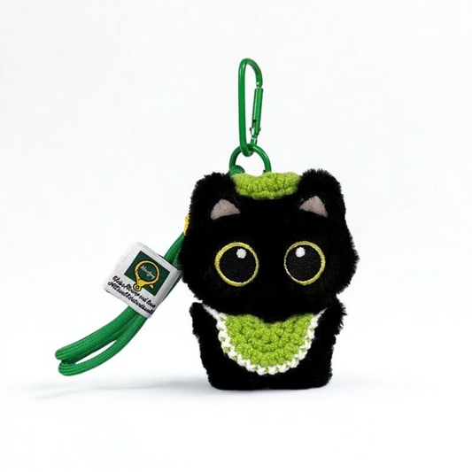 Pluche Sleutelhanger Zwarte Kat