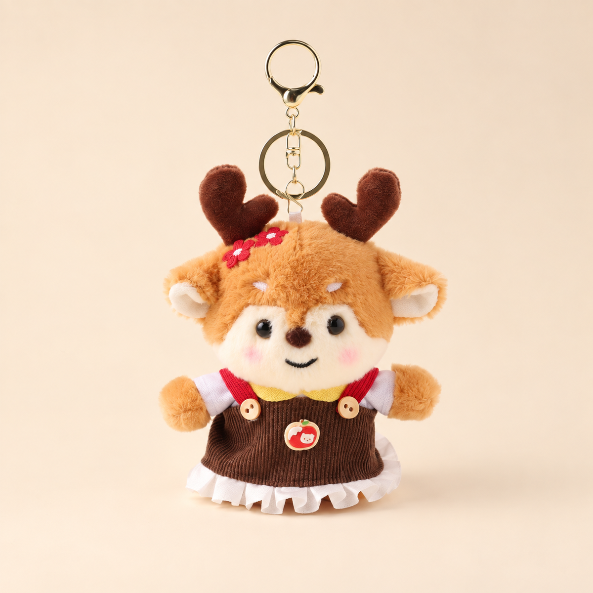 brown dress bag charm