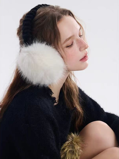 Faux Fur Foldable Earmuffs