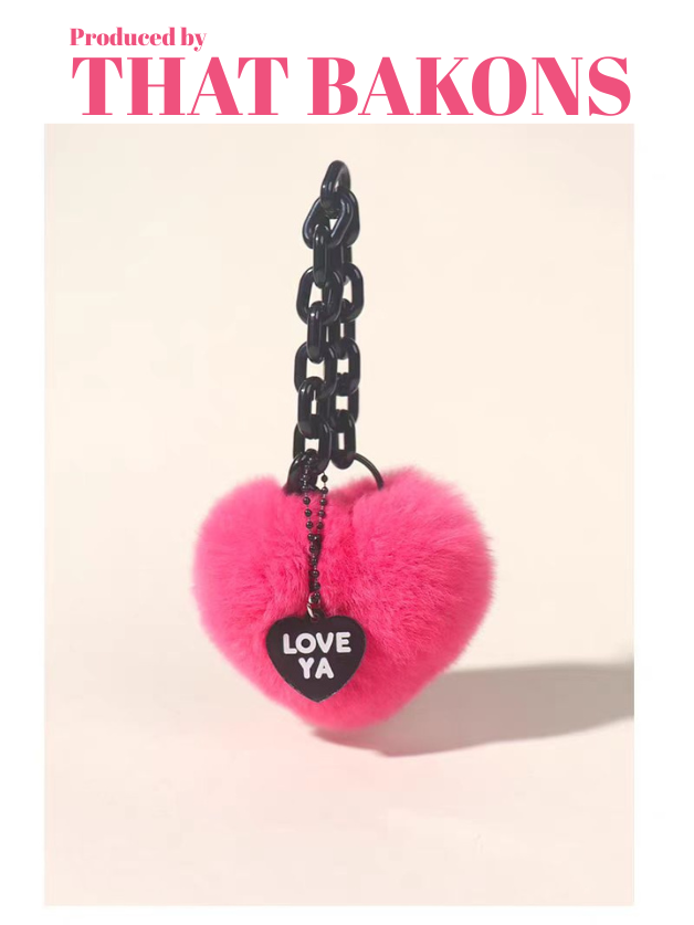 Love You Heart Plush Charm