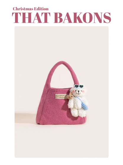 Holiday Knit Mini Tote