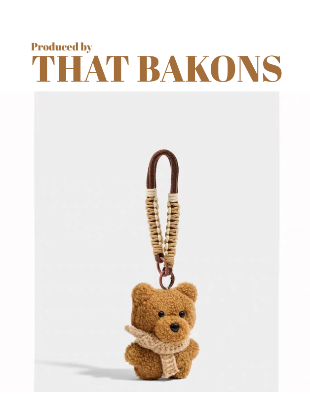 Cozy Brown Bear Charm