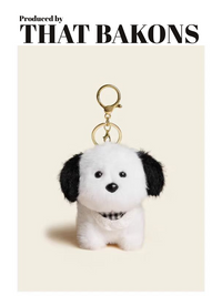 Charm de Cão de Orelhas Grandes em Pelúcia