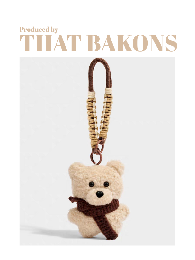 Cozy Brown Bear Charm