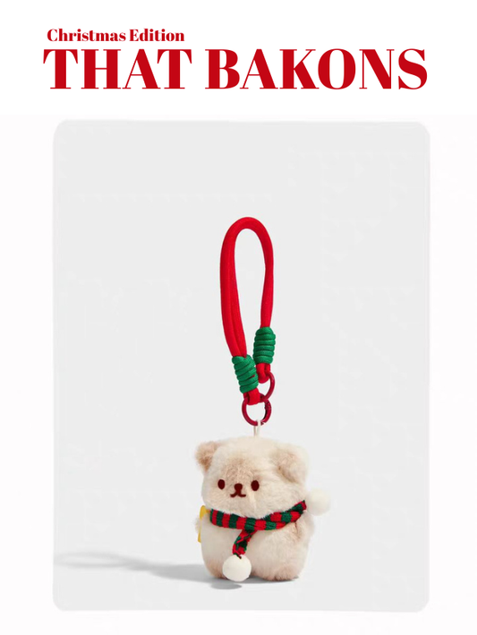 Christmas Scarf Bear Charm