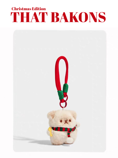 Christmas Scarf Bear Charm