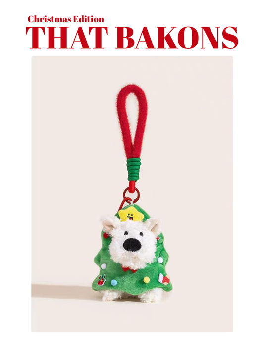 Christmas Tree Westie Plush Charm