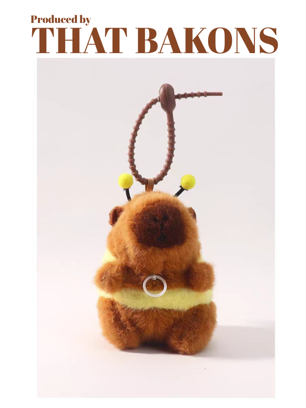 Capybara Plush Keychain