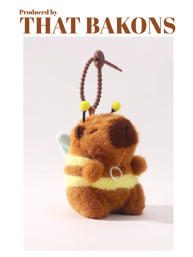 Capybara Plush Keychain